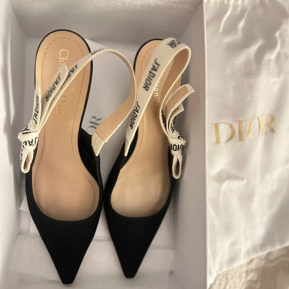 Dior SlingBack black stilletos - Picture 1 of 12